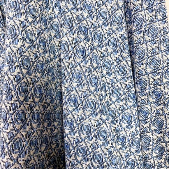 Allison Collection NY Medallion Print Dress Size S Blue V-Neck Sleeveess - Picture 4 of 8